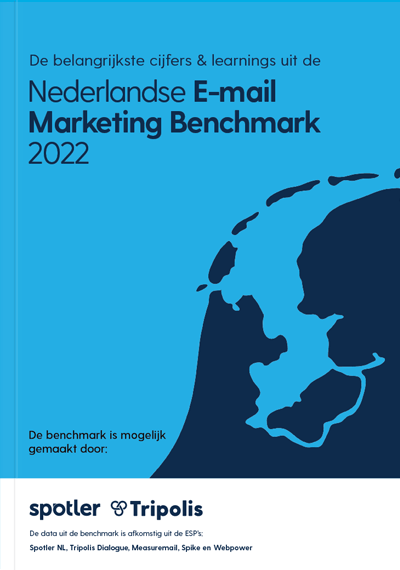 spotler nederlandse e-mail marketing benchmark 2022 cover