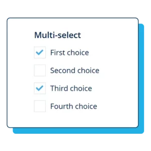 Multiple choice question in a post-event survey