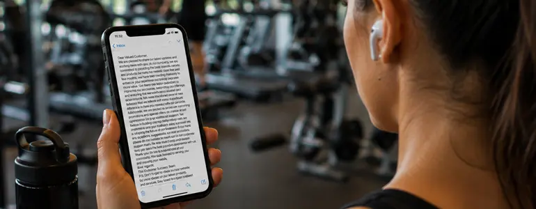 A wall of text makes for a bad reading experience on mobile