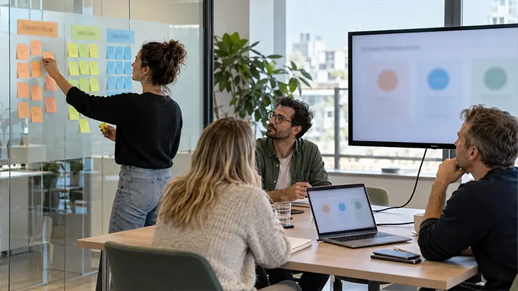 Team defining use cases during a customer data platform evaluation workshop